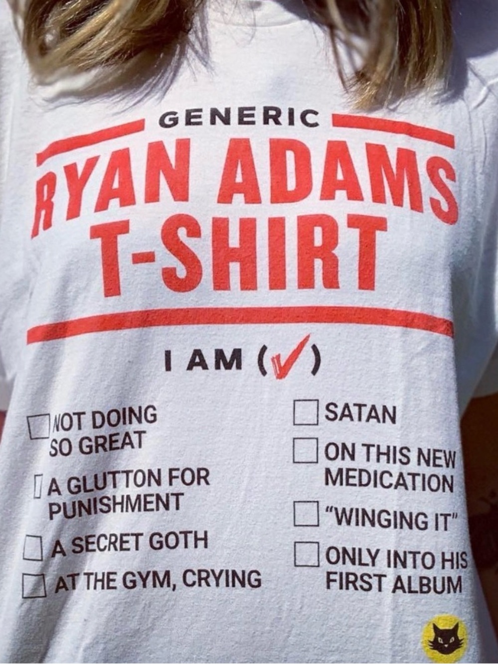 Generic Ryan Adams Graphic T-Shirt Concert Tee Size Large